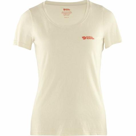 Fjallraven Logo T-Shirt White Singapore For Women (SG-119599)